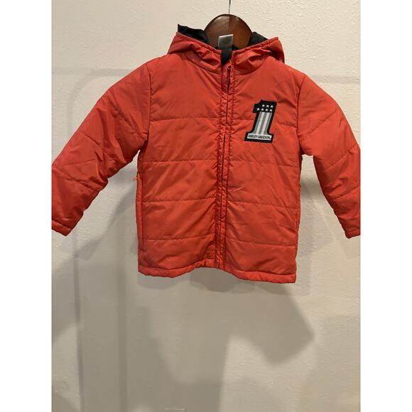 Harley-Davidson® Little Boys' Packable Pocket Puffer Jacket Sz 4 - Picture 3 of 4